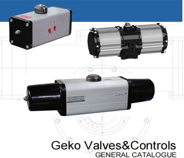 ¿Qué es un actuador neumático de doble yugo escocés y para qué se utiliza?