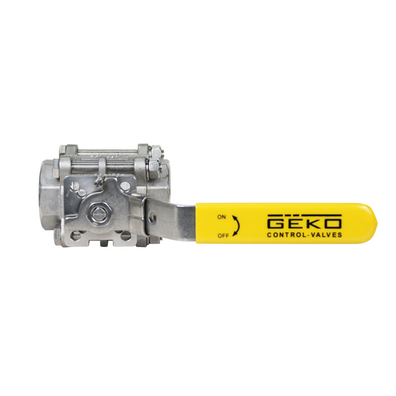 GEKO 3 piece manual ball valve