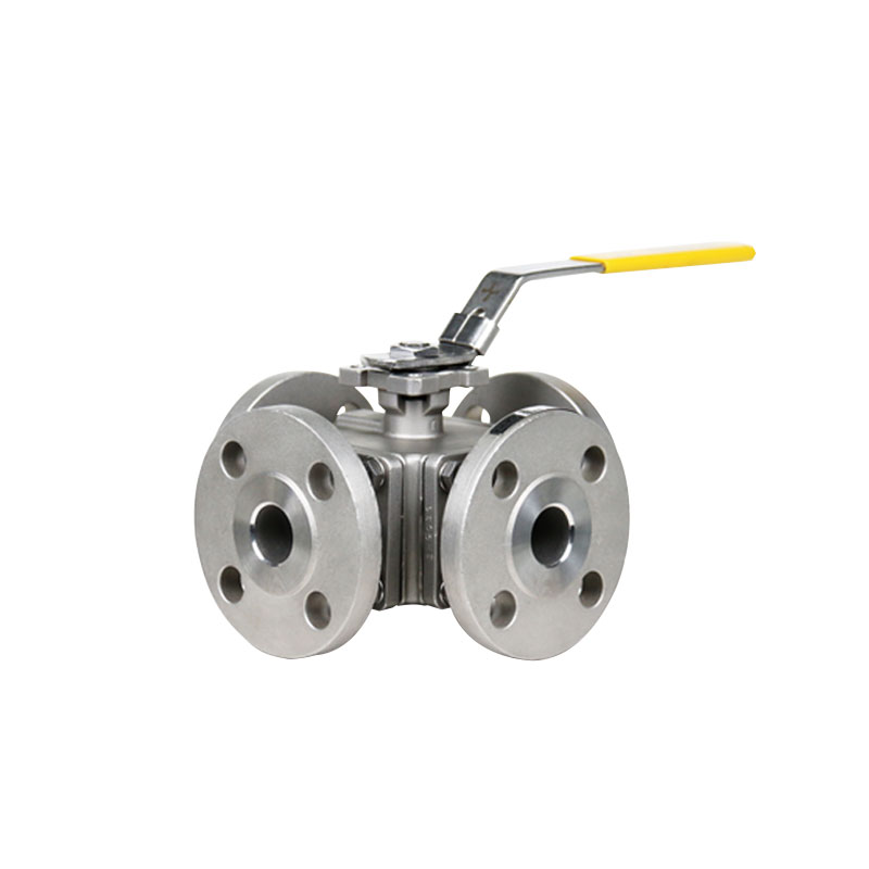 4 way ball valve with handlever