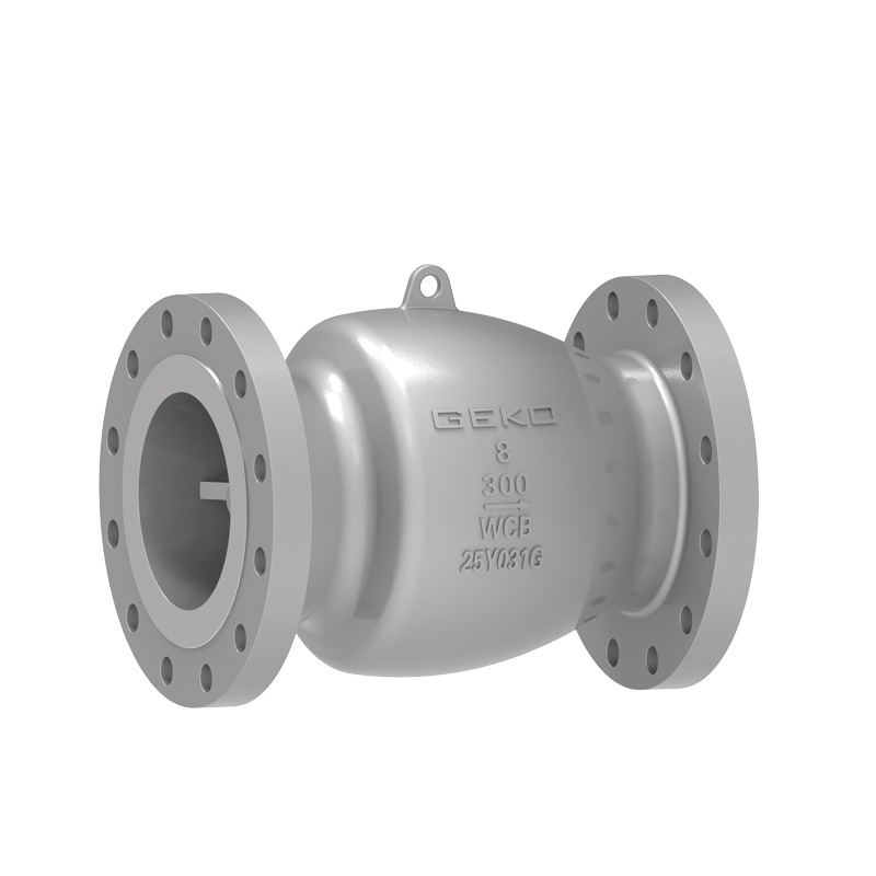 GEKO Non-Slam Check Valve for chemical and petrochemical process lines, spring-assisted, corrosion-resistant, prevents water hammer