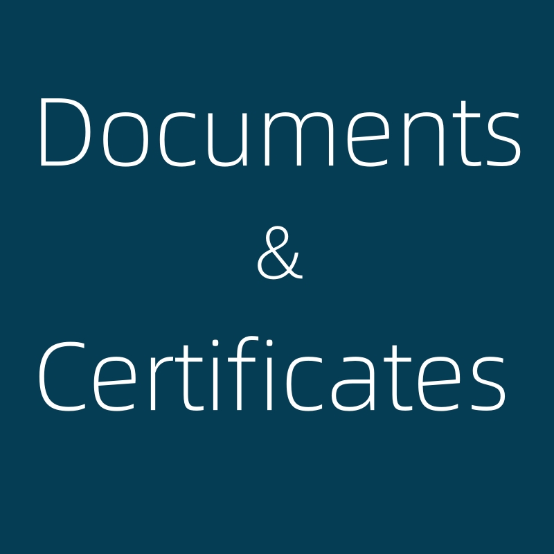 Documentos / Certificados